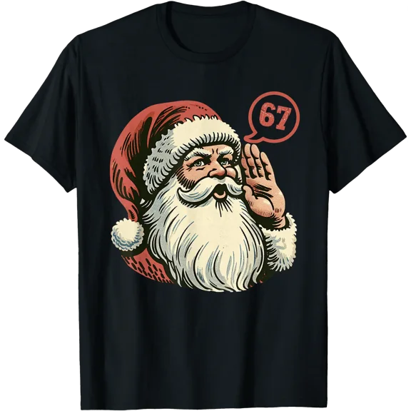 67 Krismast Six Seven Brainrot S@Nt_A Claus T-Shirt