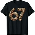 thumbnail image 1 of 67 Leopard Meme Funny Six Seven Gen Alpha Slang Cheetah T-Shirt Shirts, 1 of 3