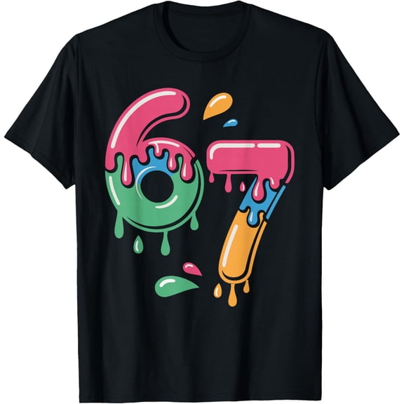 67 Meme 6 7 Colors Six Seven T-Shirt