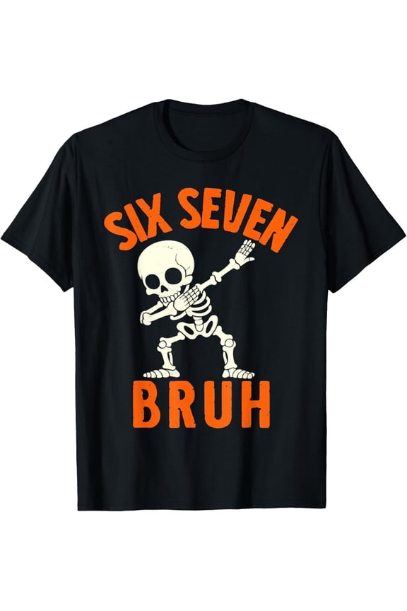67 Meme 6 7 Halloween Dabbing Six Seven Bruh Funny Boys T-Shirt