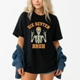 thumbnail image 1 of 67 Meme 6 7 Halloween Skeleton Rock On Six Seven Bruh – T-Shirt, Hoodie & Sweatshirt – Fun Halloween Apparel – For Meme, 1 of 6