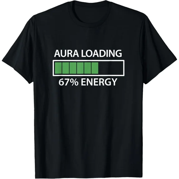 67 Meme Gen Alpha Aura Loading Graphic Humor Slang Aesthetic Design Unisex T-Shirt, S-5XL