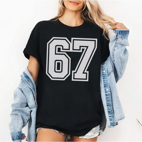 67 Meme Six Seven 6 7 Meme Design 6 7 T-Shirt, Trending Meme Saying 6 7 for Men Women T-Shirt, Multicolors, Size S-5XL