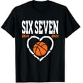 thumbnail image 1 of 67 Meme Six Seven Bruh Basketball Valentine's Day Graphic Crew Neck Short Sleeve T-Shirts (Men's, Women's), 1 of 4