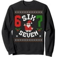 thumbnail image 1 of 67 Meme Six Seven Christmas Ugly Sweater Sweatshirt, 1 of 8