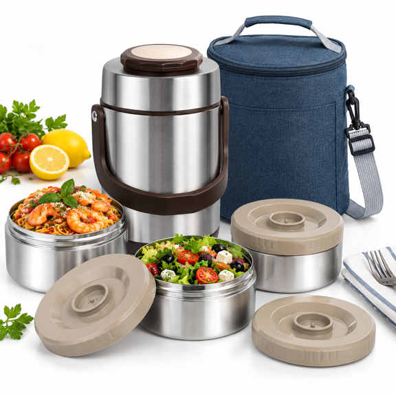 67 Oz Stainless Steel Vacuumulated Food Jar
