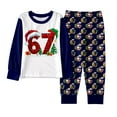 thumbnail image 1 of 67 Pajamas Pants Set 2 Piece 6 7 Joggers with Shirts Comfy Soft Lounge Sets, 1 of 5