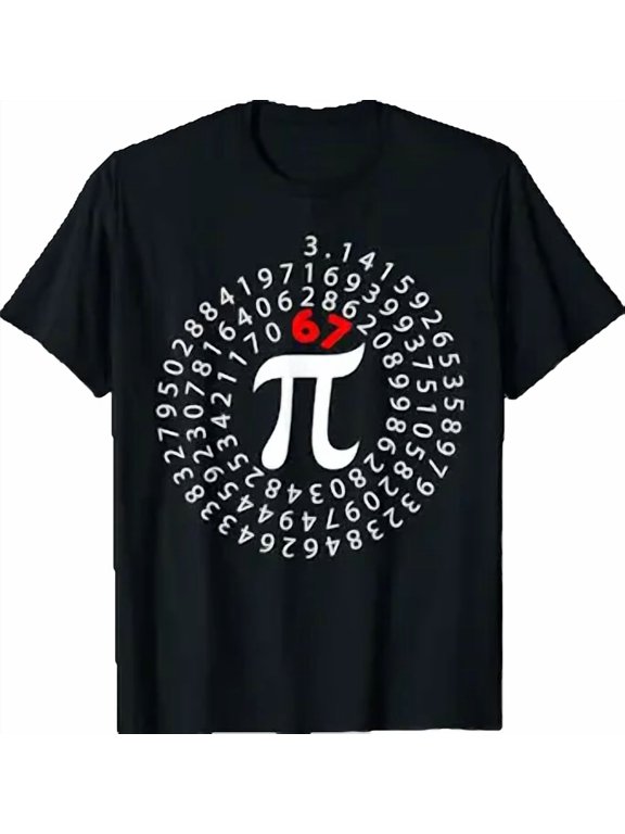 67 Pi Day Six Seven Meme Pi Symbol Math Teacher Boys Girls T-Shirt