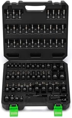 67-Piece Master Torx Bit Socket and External Torx Socket Set, 1/4
