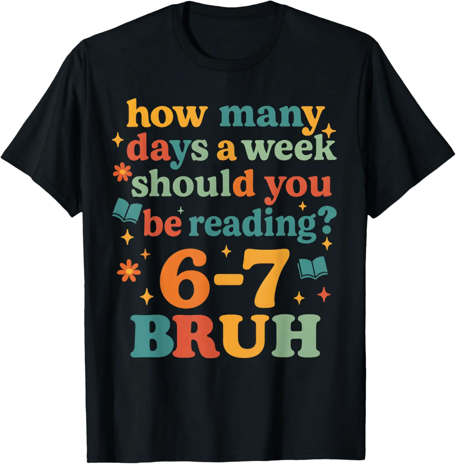 67 Reading Ela Teacher Retro Librarian 6 7 Six Seven T-Shirt - Walmart.com