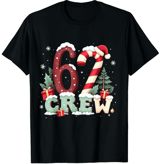 67 Series Christmas Women’s T-Shirt, Xmas Graphic Tee, Daily Casual Tee
