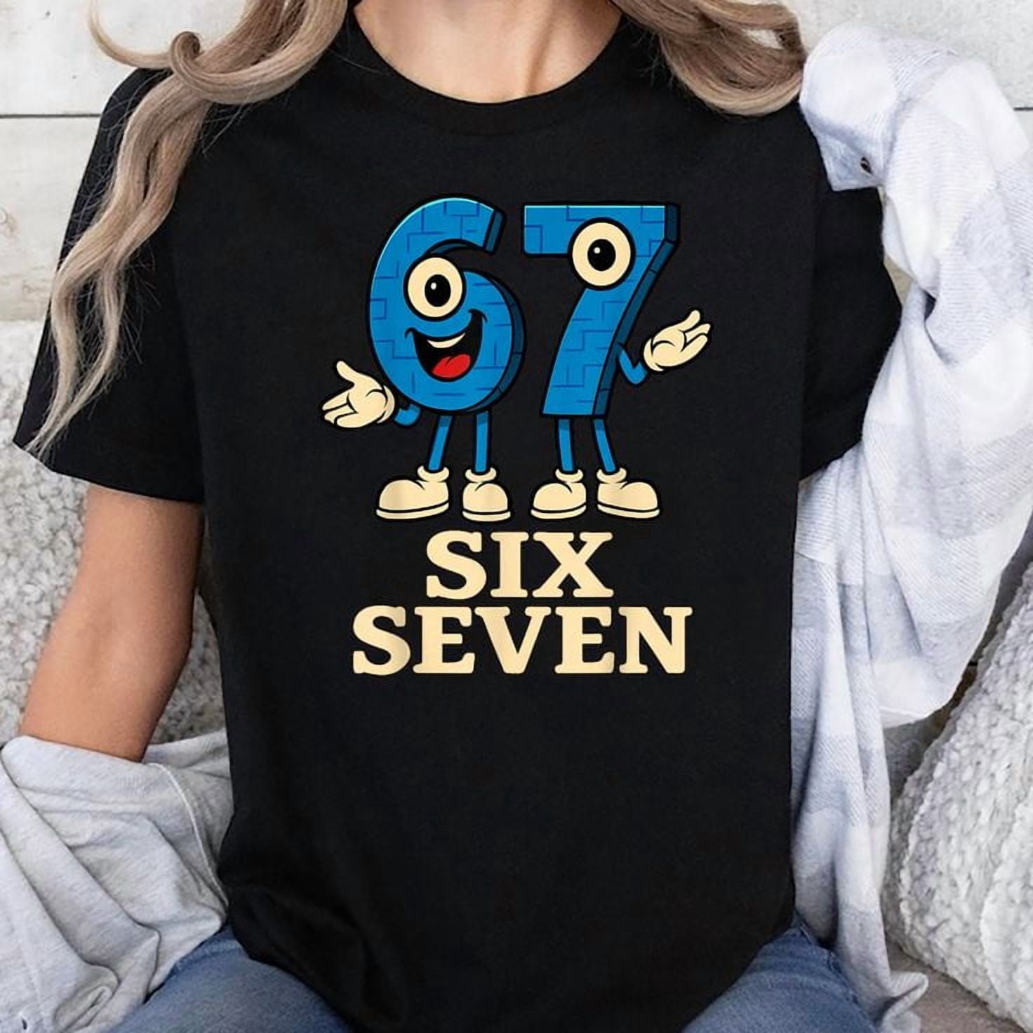 67 Six Seven 6-7 - Funny Brainrot T-Shirt Unisex, Sizes S-5XL