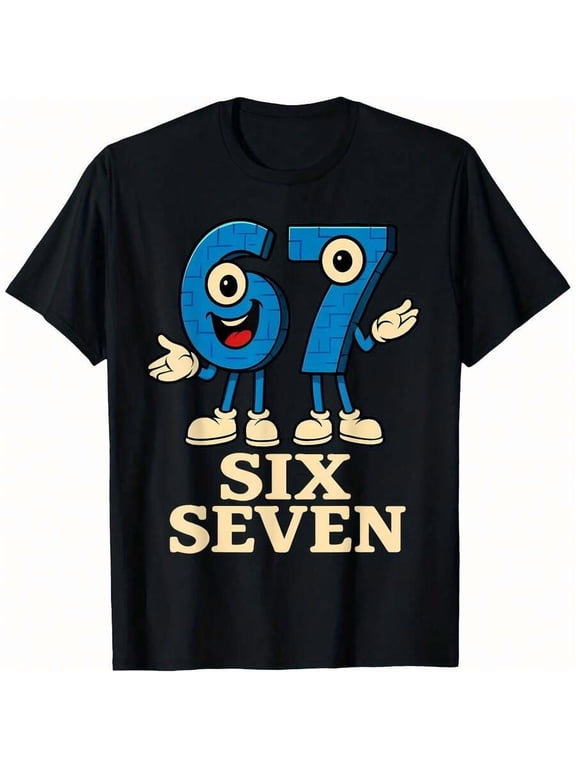 67 Six Seven 6-7 - Funny Italian Brainrot Gaming Meme T-Shirt