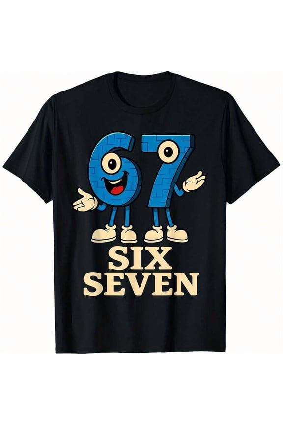67 Six Seven 6-7 - Funny Italian Brainrot Gaming Meme T-Shirt