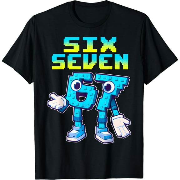 67 Six Seven 6-7 - Funny Italian Brainrot Gaming T-Shirt