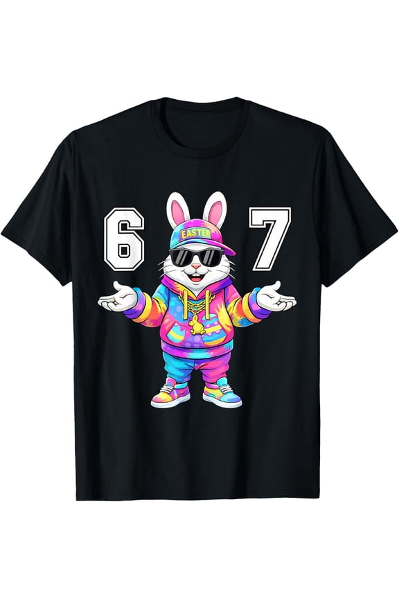 67 Six Seven Bunny Easter Day Meme Men T-Shirt
