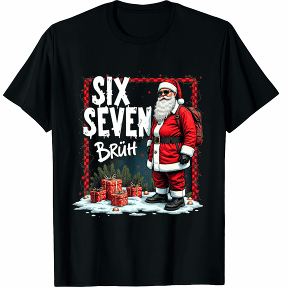 67 Six Seven Burh Funny Christmas 6 7 Meme Men Women T-Shirt