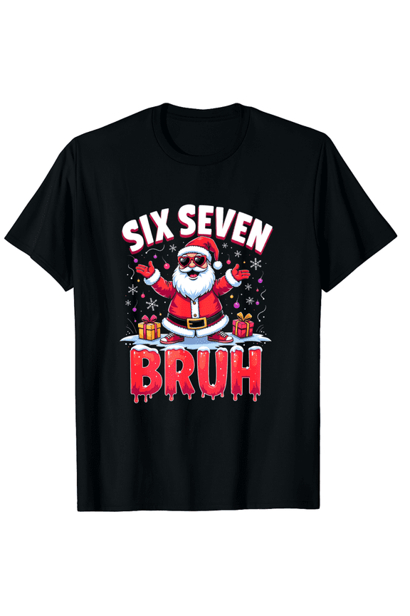 67 Six Seven Burh Santa Christmas 6 7 Meme Men Women T-Shirt