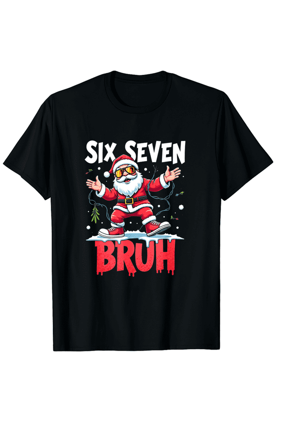 67 Six Seven Burh Santa Christmas 6 7 Meme Men Women T-Shirt