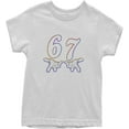 thumbnail image 1 of 67 Six Seven Funny Kids Gaming Meme Boy Girl T-Shirt, 1 of 8