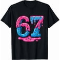 thumbnail image 1 of 67 Six Seven Ice Cream Drip Cool Meme 67 Funny Number 6 7 T-Shirt, 1 of 6