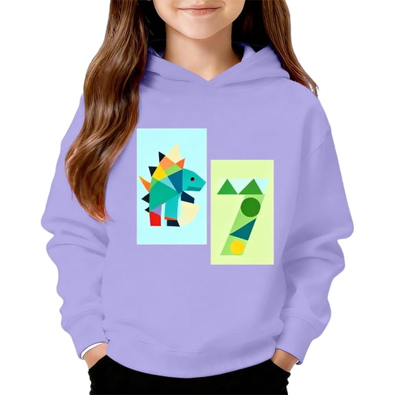 67 Six Seven Letter Hoodies Sweatshirts For Kids Hoodies Sweatshirts Casual Kids Unisex “67” Graphic Hoodie Purple 100(3-4 Years)