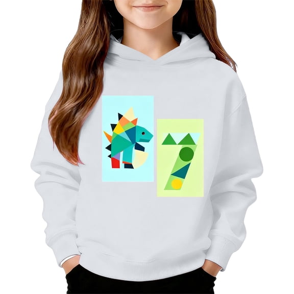 67 Six Seven Letter Hoodies Sweatshirts For Kids Hoodies Sweatshirts Casual Kids Unisex “67” Graphic Hoodie White 130(7-8 Years)