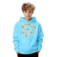 thumbnail image 1 of 67 Six Seven Letter Hoodies Sweatshirts For Kids Hoodies Sweatshirts Casual Kids Graphic Hooded Sweatshirt Unisex Pullover Soft Fleece Athletic Top For Boys And Girls Light Blue 150(11-12 Years), 1 of 8