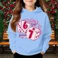 thumbnail image 1 of 67 Six Seven Letter Hoodies Sweatshirts For Kids Hoodies Sweatshirts Casual Pullover Hoodie With Unique Valentine'S Day Print Girls And Boys Crewneck Sweatshirt Sky Blue 160(13-14 Years), 1 of 7