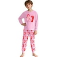 thumbnail image 1 of 67 Six Seven Letter Outfits Set For Kids Outfits Set Casual Girls 67 Doodle Print Long Sleeve Homewear Soft Two Piece Sleepwear Light Pink 2-3 Years, 1 of 9