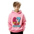 thumbnail image 1 of 67 Six Seven Letter Sweatshirts For Kids Hoodies Sweatshirts Casual Boys Graphic Print Hooded Sweatshirt Long Sleeve Pullover Fleece Jacket With Front Pocket Pink 140(11-12 Years), 1 of 7