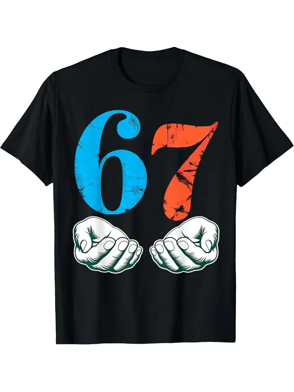 67 Six Seven Meme 6 7 Hands T-Shirt