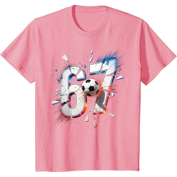67 Soccer Six Seven Meme Boys Girls T-Shirt