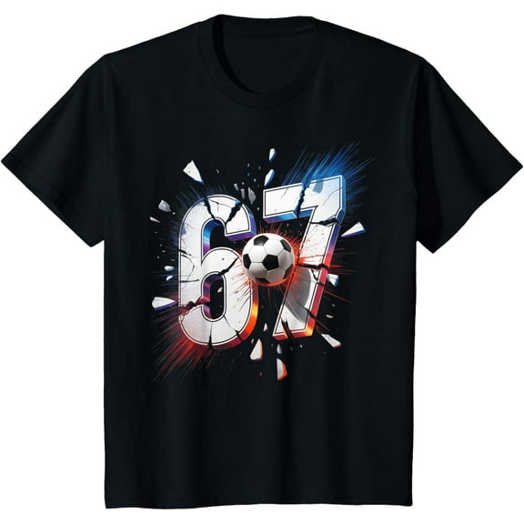 67 Soccer Six Seven Meme Boys Girls T-Shirt