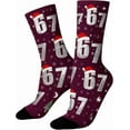 thumbnail image 1 of 67 Socks 6 7 Meme Novelty Six Seven Crew Socks Funny Gifts For Boys Girls Men Women, 1 of 10