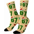 thumbnail image 1 of 67 Socks 6 7 Meme Novelty Six Seven Crew Socks Funny Gifts For Boys Girls Men Women, 1 of 10