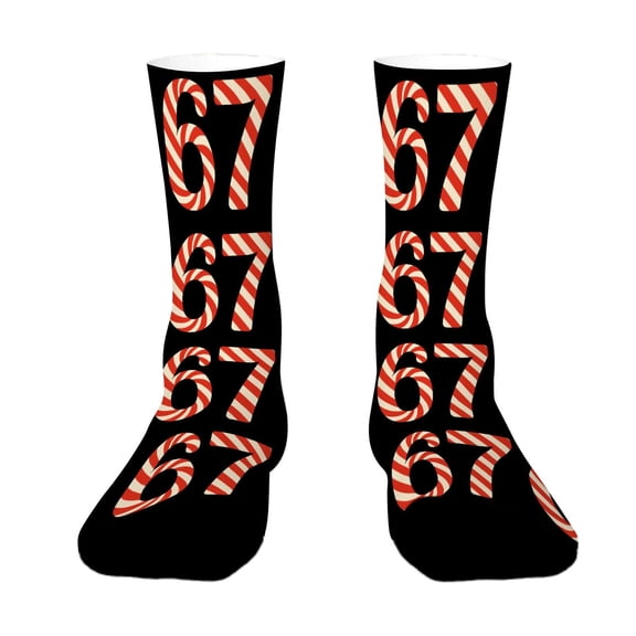 67 Socks Novelty Six Seven Crew Socks Funny Gifts For Unisex Men Women