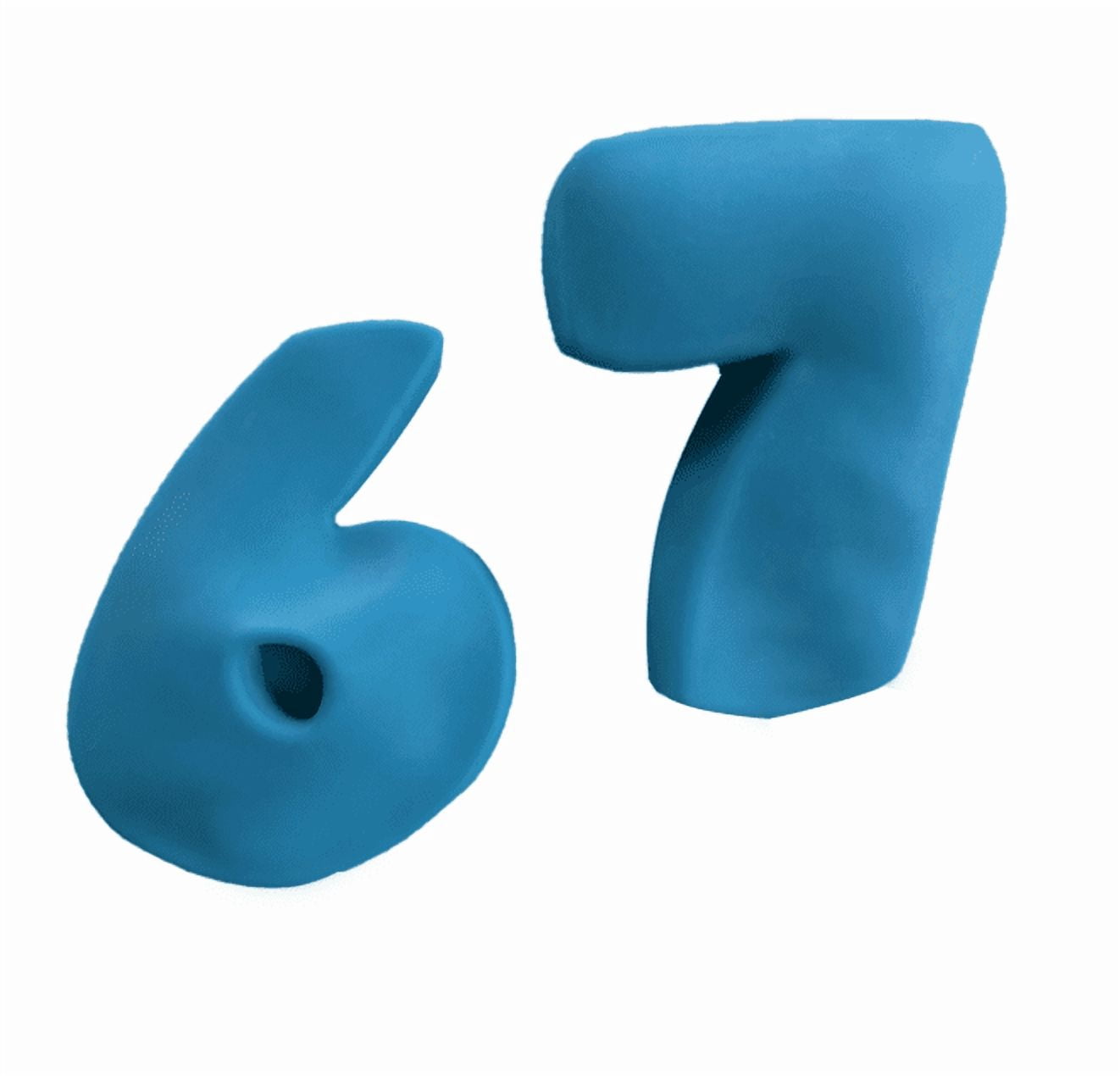67 Squishy Squeeze Blue Stress Relief Sensory Tools - 67 Squishy Just Launched