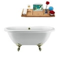 thumbnail image 1 of 67" Streamline N1121BNK-BNK Clawfoot Tub and Tray With External Drain, 1 of 7