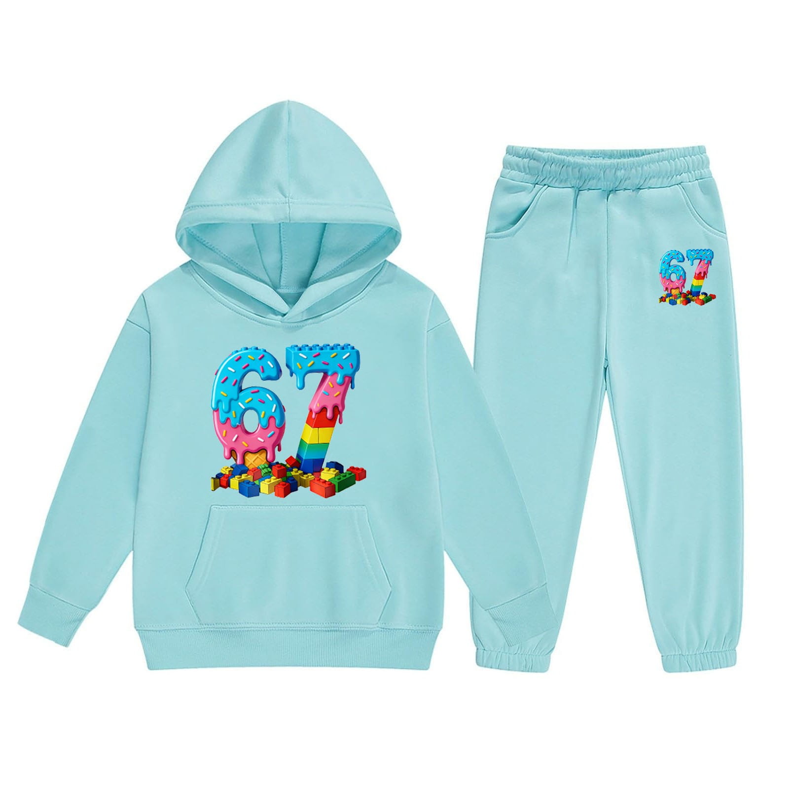 Toddler Bat Graphic Print Sweatshirt & Jogger Pants Set (6m-6y) - Brown