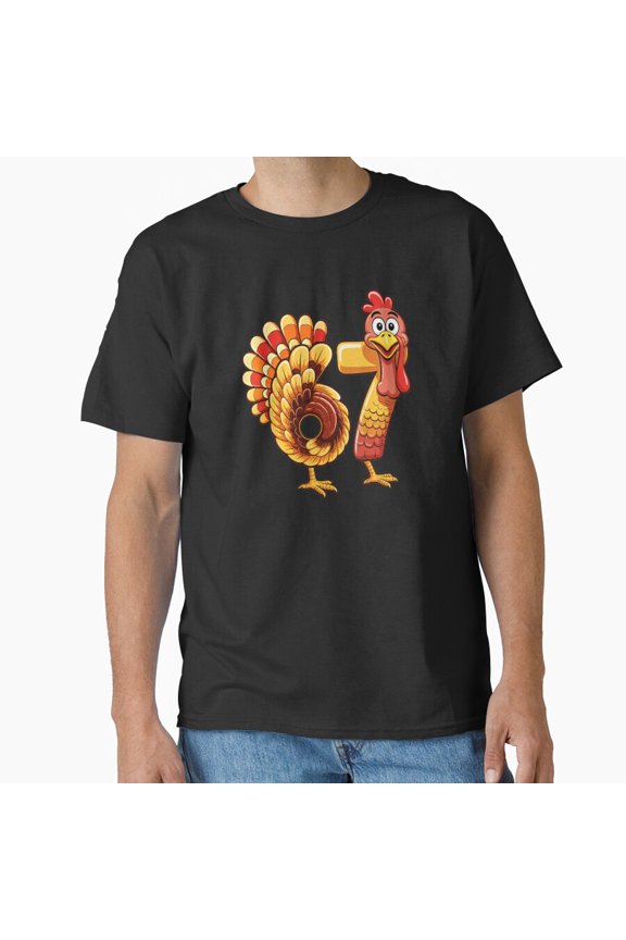 67 Thanksgiving Funny Turkey Six Seven Meme Holiday Dinner Humor Unisex T-Shirt, for men & women, up to size 5XL