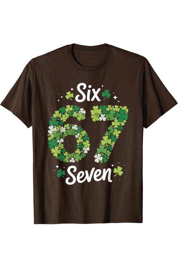 67 Trending Six Seven Meme Shamrocks St Patricks Unisex T-Shirt