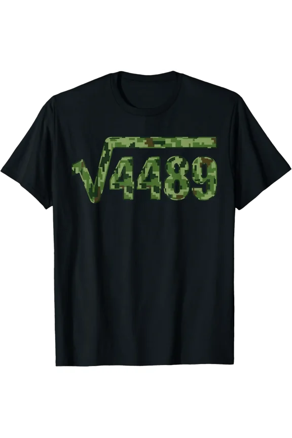 67 Trendy Square Root 4489 Camo Tee T-Shirt