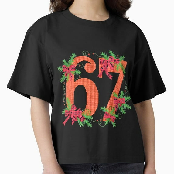 67 Tropical Ugly Christmas Sweater Style Retro Art Top Unisex T-Shirt, up to Size 5XL