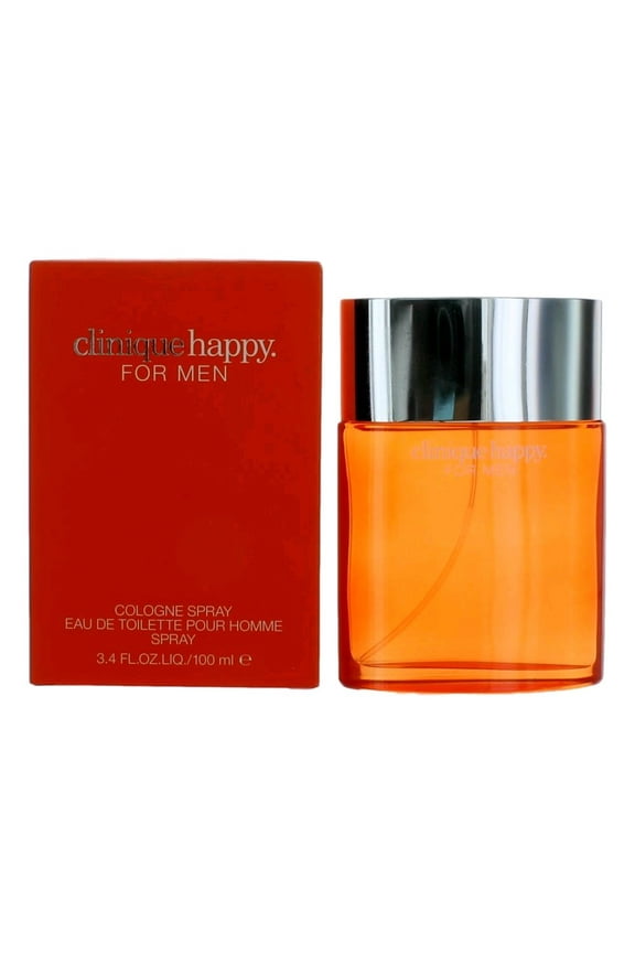 ($67 Value) Clinique Happy Eau De Toilette Spray, Cologne for Men, 3.4 Oz