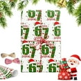 thumbnail image 1 of 67 Wrapping Paper, 6 7 meme Wrapping Paper, 67 Meme Funny Teen Holiday Gift Wrap, 19in Wide Birthday Xmas Santa Festive Present Wrapping Rolls (Set B (19 * 70)), 1 of 8
