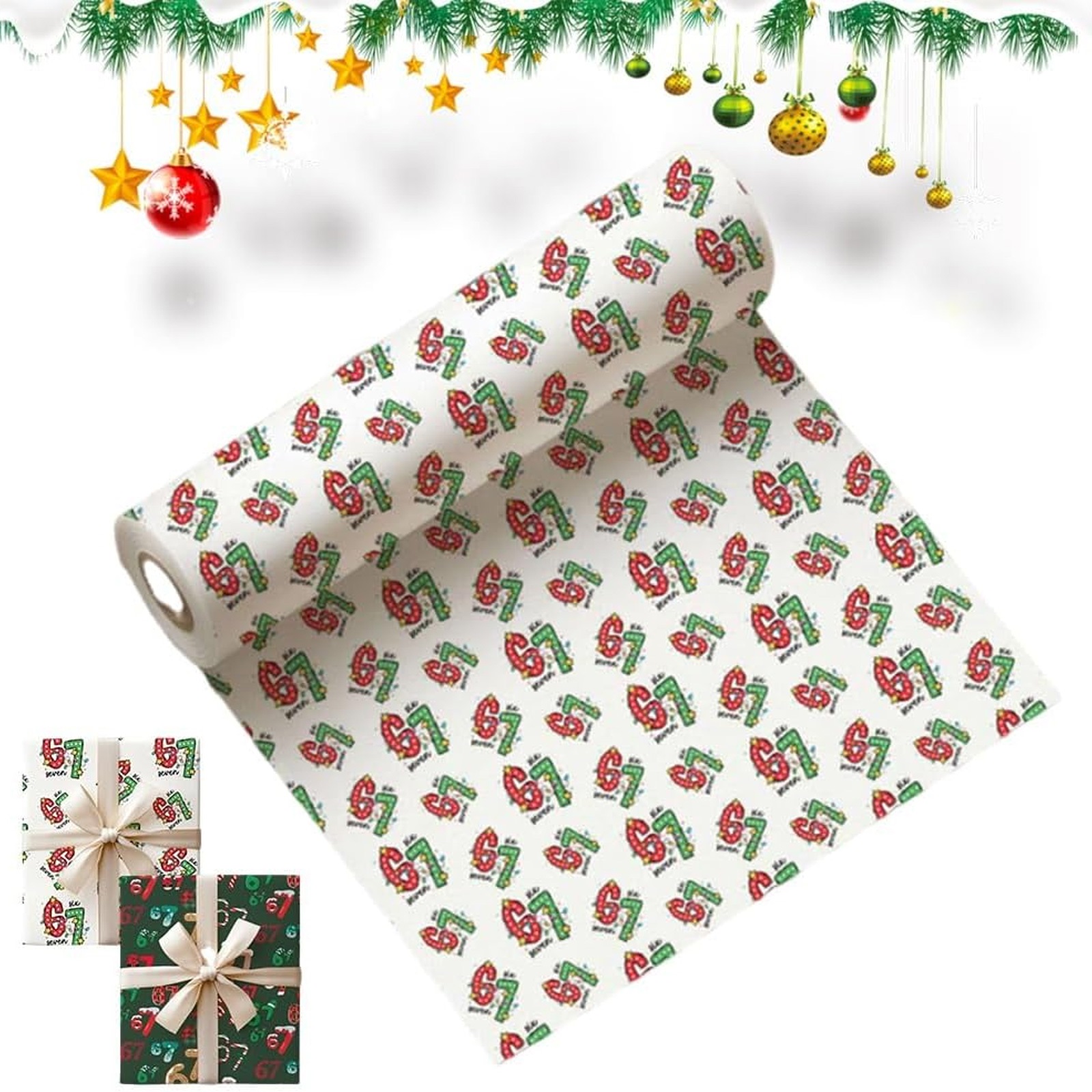 67 Rapping Paper 67 Wrapping Paper, Unique Funny Six Seven Wrapping Paper, Wide Small ...