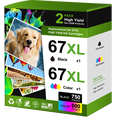 thumbnail image 1 of 67 Ink Compatible for 67 Ink Cartridges for Ink 67 DeskJet 2755e 2855e 4155e 4255e 6055e 6065e, 1 of 6