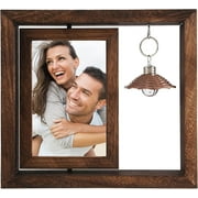 67 inch Photo Frame with Ambiance Light Creative 360 ° Rotating Double Sided Picture Frame Personality Album for 4x6 Inch Photos