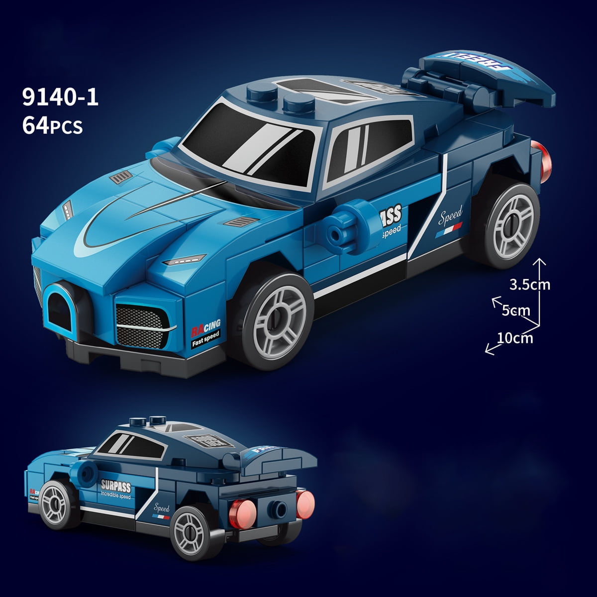 67 models City Racing Car Speed Champions Sports Building Blocks Bricks ...